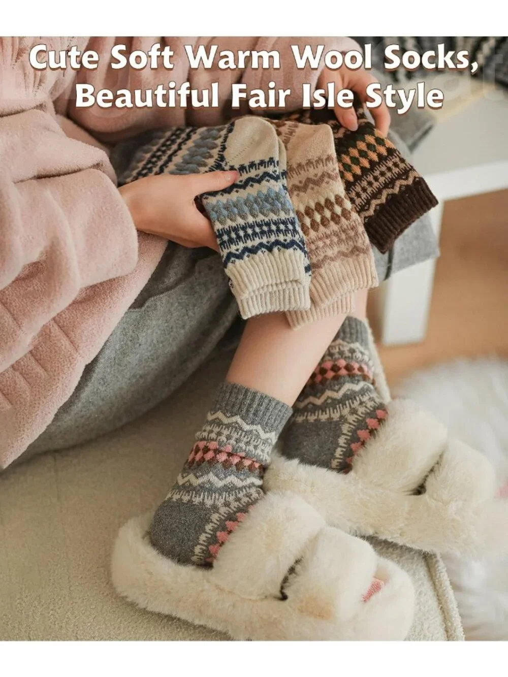 Cozy Winter Wool Socks for Women | Trendy Boot Socks | Perfect Gift Idea